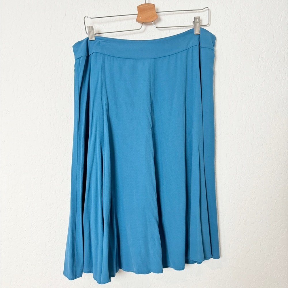 Eileen Fisher Blue A-Line Skirt,